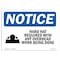 Signmission OSHA Sign, Hard Hat Required W/ Any Overhead W/, 14in X 10in Rigid Plastic, 14" W, 10" H, Landscape OS-NS-P-1014-L-13253 - alternate 1